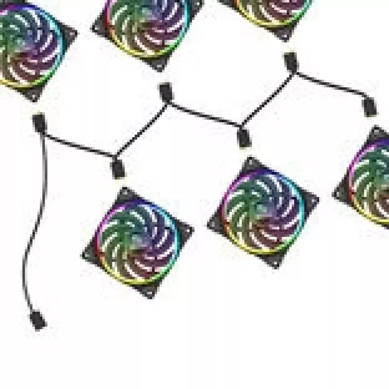 RGB splitter Akasa AK-CBLD13-85BK 1-to-6 adresowalny kabel rozdzielający LED