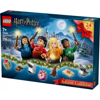 Zabawka konstrukcyjna LEGO Harry Potter Kalendarz adwentowy 2025 zestaw 76456 — 278 elementów, 8 minifigurek, wiek 7+