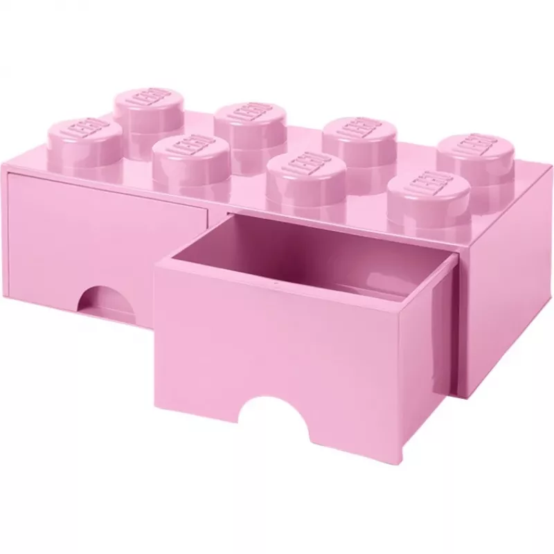 LEGO Brick Drawer 8 różowy, Pojemnik do przechowywania różowy