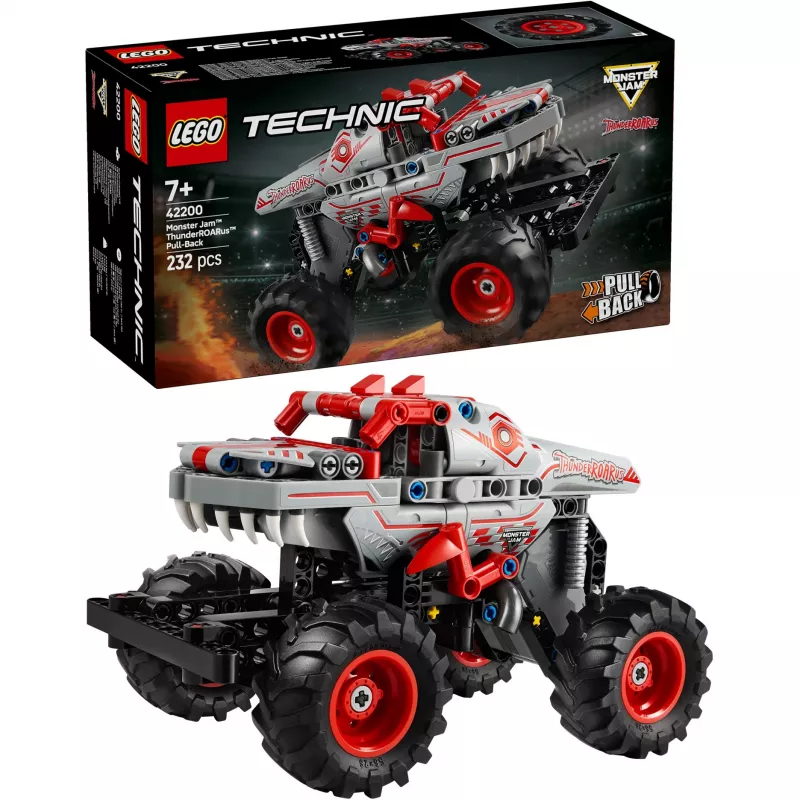 LEGO TECHNIC 42200 Monster Jam™ ThunderROARus™ z napędem pull-back