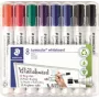 Marker do tablic suchościeralnych Staedtler 351 B WP8X, kolory mieszane, końcówka 2,0–5,0 mm