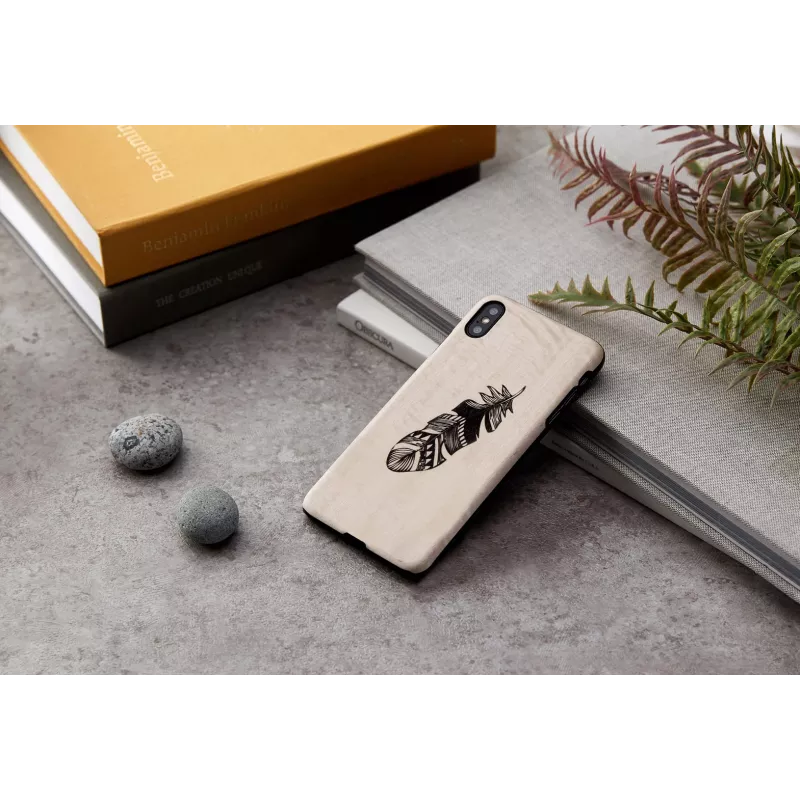 Etui na smartfona man and wood do iPhone XS Max Indian Czarny