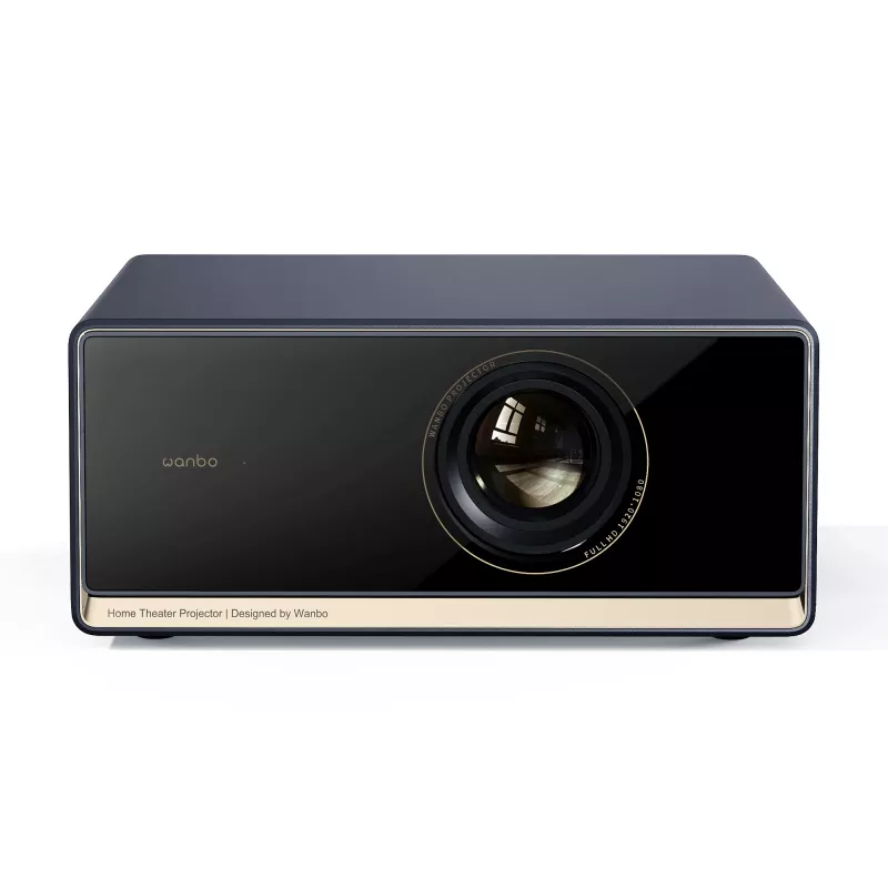Projektor WANBO X5 Pro — 1100 ANSI lumenów, LCD, 1080p (1920x1080), 16:9, HDR10, Google TV, niebieski