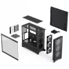 Obudowa PC Fractal Design Pop 2 Air Czarny Solid typu midi tower — obsługa ATX, 3 wentylatory przednie 120 mm, zatoki na dyski 2,5/3,5 cala, 215×481×462 mm