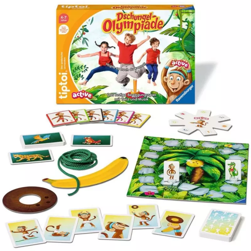 tiptoi ACTIVE Dschungel-Olympiade, gra planszowa