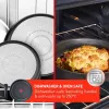 Zestaw garnków TEFAL, 4 szt. | L7649453 Ingenio Ultimate | 16/18/20 cm | Aluminium | Czarny