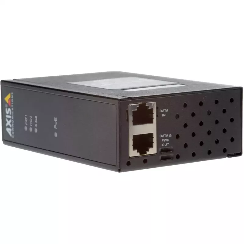 AXIS T8144 Industrial Midspan - Zasilacz PoE - DC 20-60 W - Czarny (01154-001)