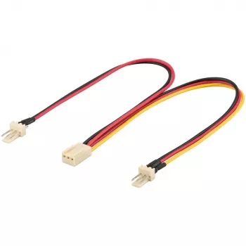 Kabel zasilający wewnętrzny Wentronic Goobay - 2x 3-pin. wtyk > 3-pin. gniazdo (93880)
