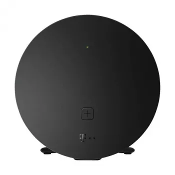 Bezprzewodowy router biurkowy/słupowy Telekom 40824613 — dwuzakresowy 2,4/5 GHz, Wi‑Fi 6 (802.11ax), Gigabit Ethernet, anteny wewnętrzne, czarny