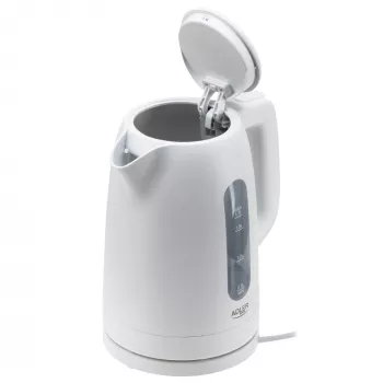 Czajnik elektryczny Adler AD 1379w — 1,7 L, do 2200 W, biały, obrotowa podstawa 360°, polipropylen
