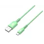 Kabel TB USB C 1m Zielony; AKTBXKUCMISI10Z