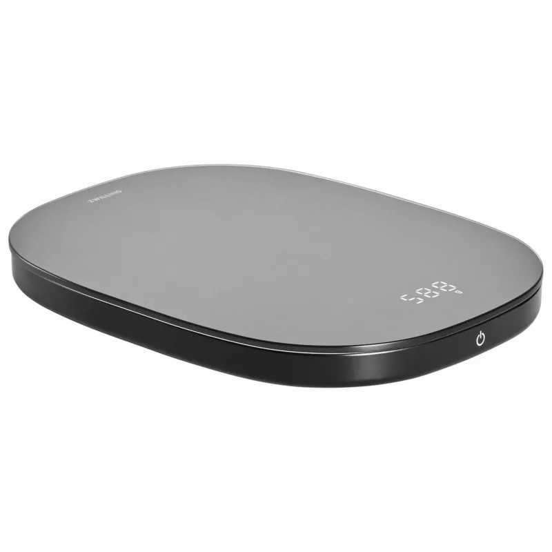 Elektroniczna waga kuchenna ZWILLING 53011-053-0 — udźwig 10 kg, czarna owalna, wyświetlacz LCD