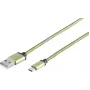 Kabel USB S/CONN 14-50119 USB 2.0 0,9 m USB A USB C zielony
