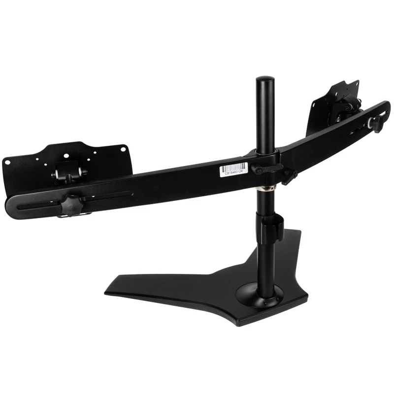 SilverStone SST-ARM23BS-L - Uchwyt na dwa monitory - czarny