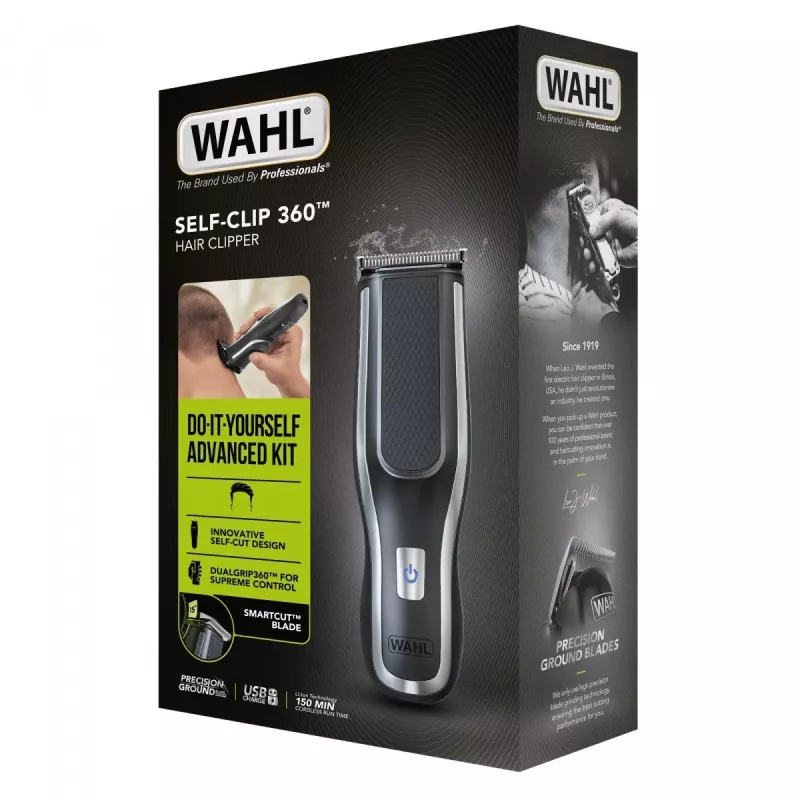Wahl Self-Clip 360 Black, Silver Lithium-Ion (Li-Ion)