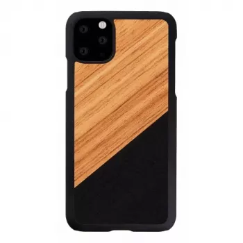 Etui na smartfona man and wood do iPhone 11 Pro Max — wykończenie western Czarny