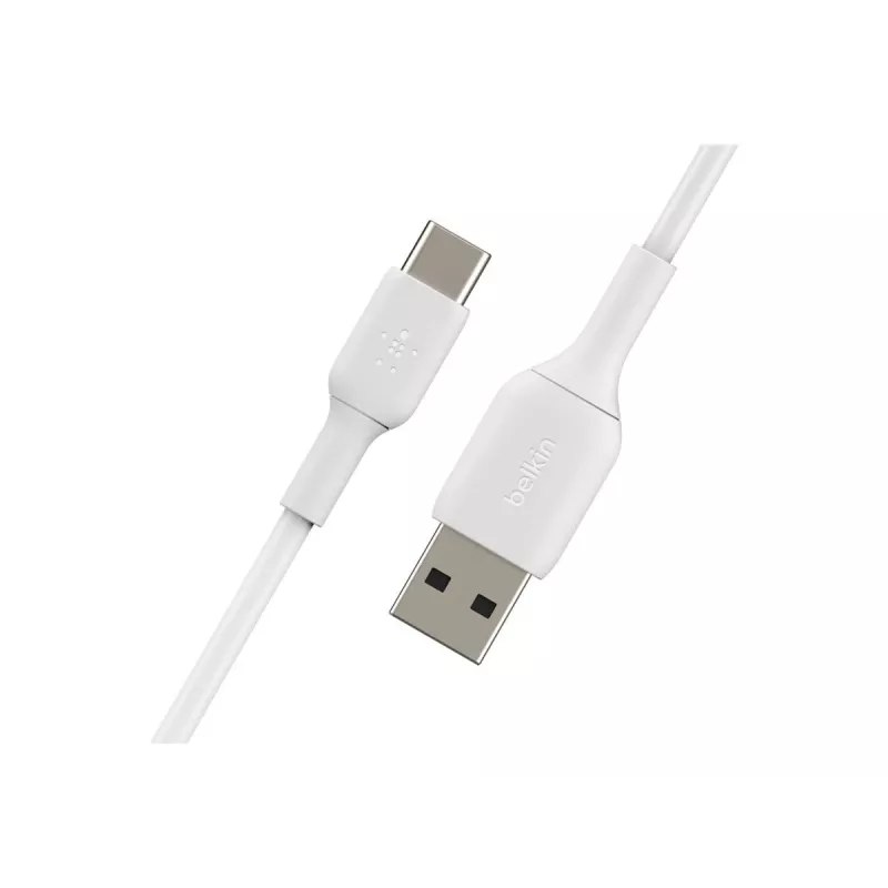 Kabel PVC USB-C na USB-A 15 cm Biały