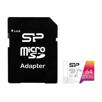 Karta flash Silicon Power 64 GB UHS‑I Class 10 V10 A1 — 100 MB/s, 64 GB