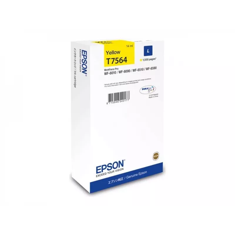 Epson C13T75644N wkład atramentowy 1 szt. Oryginalny High (L) Yield Żółty