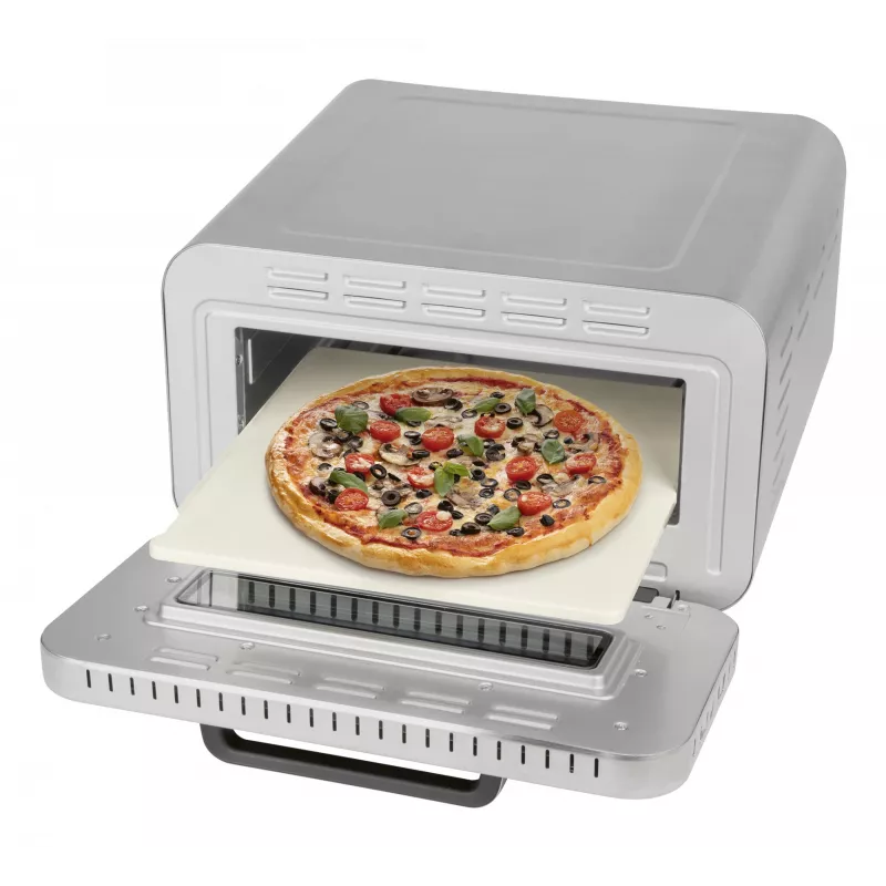 Mini piekarnik do pizzy ProfiCook PC-PO 1323 — blatowy piekarnik do pizzy, 1 pizza, 2100 W, stal nierdzewna, cyfrowy minutnik