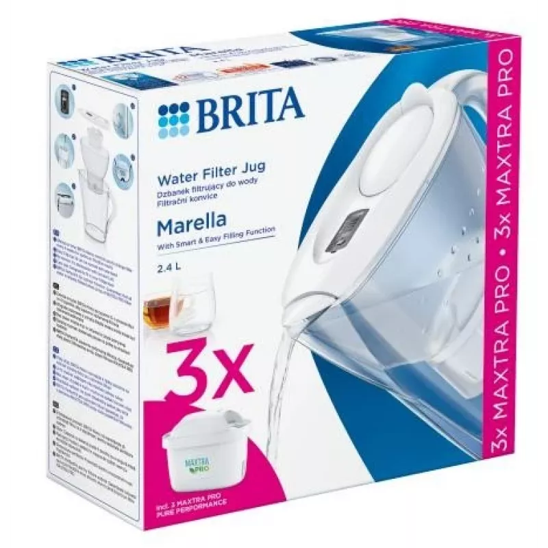 Brita Marella+3 wkłady PRO biały 2.4 biały