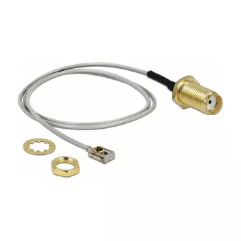 Kabel koncentryczny DeLOCK 89932 0,35 m SMA MHF I LK czarno-szary
