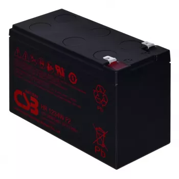 Akumulator kwasowo-ołowiowy CSB bateria HR1234WF2 12V 9Ah do UPS i zasilania awaryjnego