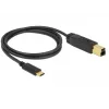 Kabel USB DeLOCK 83675 USB 3.2 Gen 2 1m USB C USB B czarny