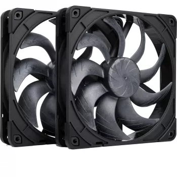 Noctua NF-A14x25 G2 PWM Sx2-PP chromax.Czarny 140mm Dual Fan Set