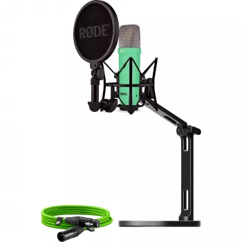 NT1 Signature +XLR-kabel+Desktop Studio Arm , Microphone Light Green, Bundle