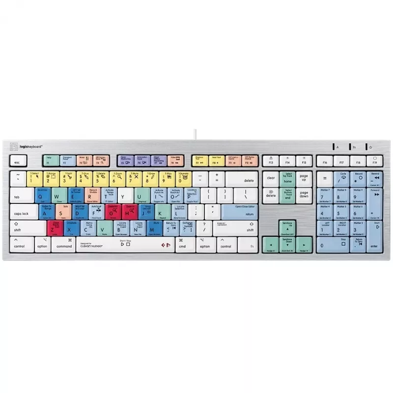 Klawiatura Logickeyboard ALBA Universal USB AZERTY French srebrny