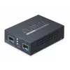 PLANET 2-portowy konwerter mediów sieciowych 10G/2.5G/1G/100BASE-X czarny