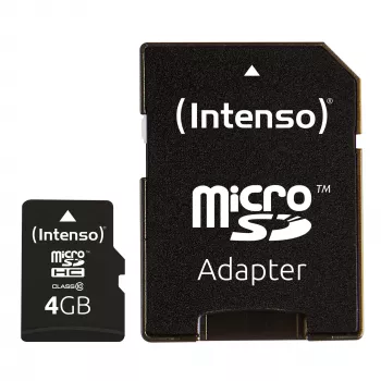 PAMIĘĆ MICRO SDHC 4GB C10/Z/ADAPTEREM 3413450 INTENSO