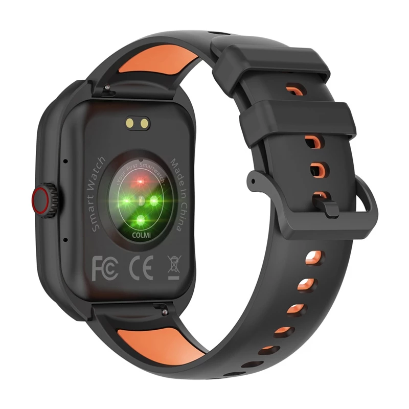 Smartwatch Colmi P86 Czarny z monitorem pracy serca, wodoodporny