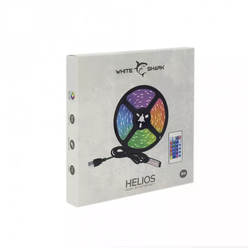 Zestaw taśm LED RGB White Shark Helios LED-03, 3m