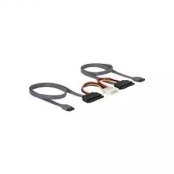 Kabel SATA All-in-One DeLOCK 84239 do 2x HDD 0,5 m