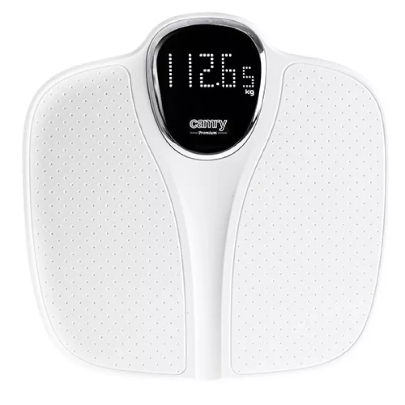 Waga łazienkowa Camry CR 8171w — waga cyfrowa, maks. 180 kg, dokładność 50 g, pomiar BMI, biały
