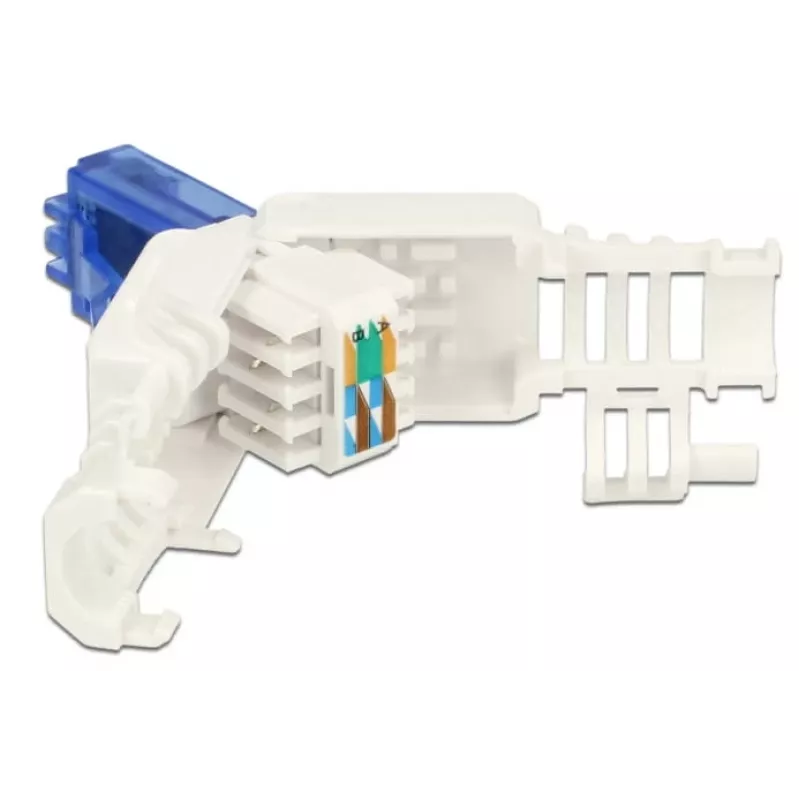 Złącze przewodowe RJ-45 DeLOCK 86417 niebiesko-białe