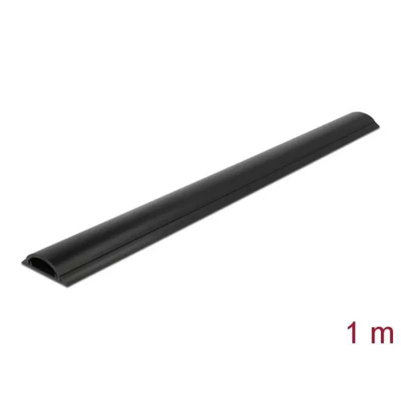 Kanał kablowy DeLOCK 50 x 12 mm samoprzylepny czarny 1 m