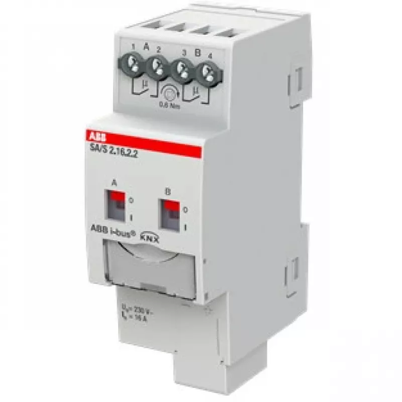 ABB Stotz S&J aktuator przełączający 2-kanałowy, 16A, REG SA/S2.16.2.2 (2CDG110261R0011)
