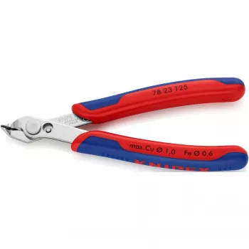 Knipex Super-Knips 78 23 125 elektroniczne i precyzyjne szczypce tnące bez fazowania 125 mm