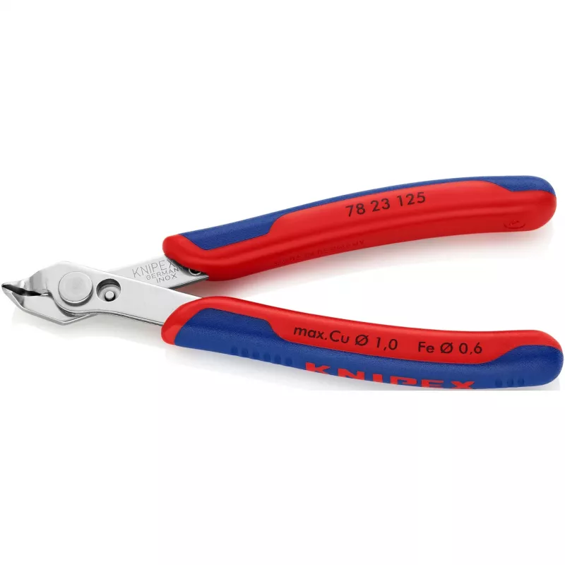 Knipex Super-Knips 78 23 125 elektroniczne i precyzyjne szczypce tnące bez fazowania 125 mm
