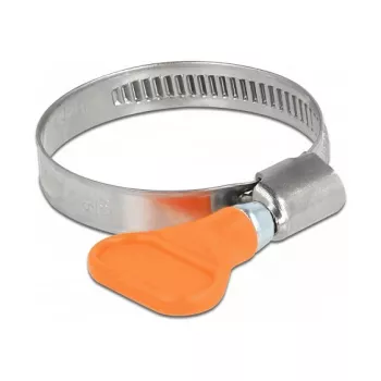 Zacisk motylkowy DeLOCK 400 SS 30–45 mm, 5 sztuk, pomarańczowy