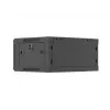 Wall-mount 19 inch rack cabinet LANBERG 4U 600x450 mm Czarny with metal door