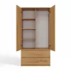Topeshop SZAFA MALWA ART bedroom wardrobe/closet 5 shelves 2 drzwi(s) dąb