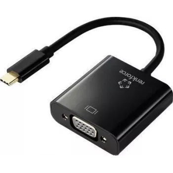 Renkforce RF-4679564 Przejściówka wideo 0,1 m USB Type-C VGA (D-Sub) Czarny (RF-4679564)