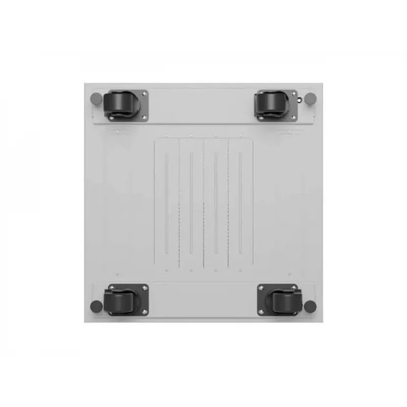 LANBERG 19-calowa 32U stojąca szafa rack 600×600 mm szara z perforowanymi drzwiami i LCD (płaska paczka)