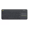 Logitech Wireless Touch Keyboard K400 Plus - Tastatur - drahtlos - 2.4 GHz - Schweizer - Schwarz