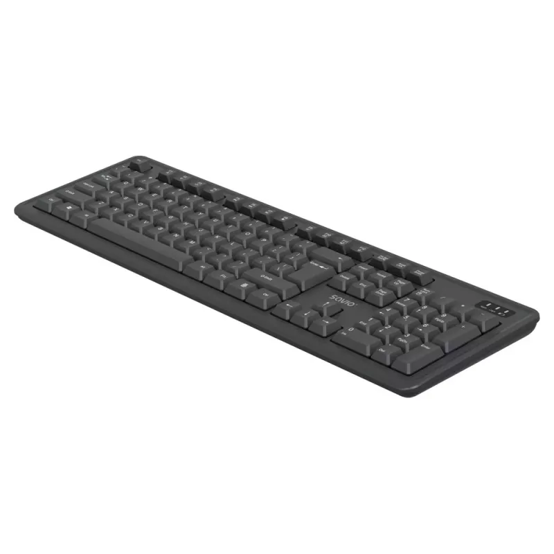 Zestaw klawiatura i mysz Savio KB-03 USB QWERTY US English Czarny do biura i domu