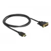 DeLOCK 85652 Przewód-Adapter Video 1 m HDMI Typ A (Standard) DVI Czarny (85652)